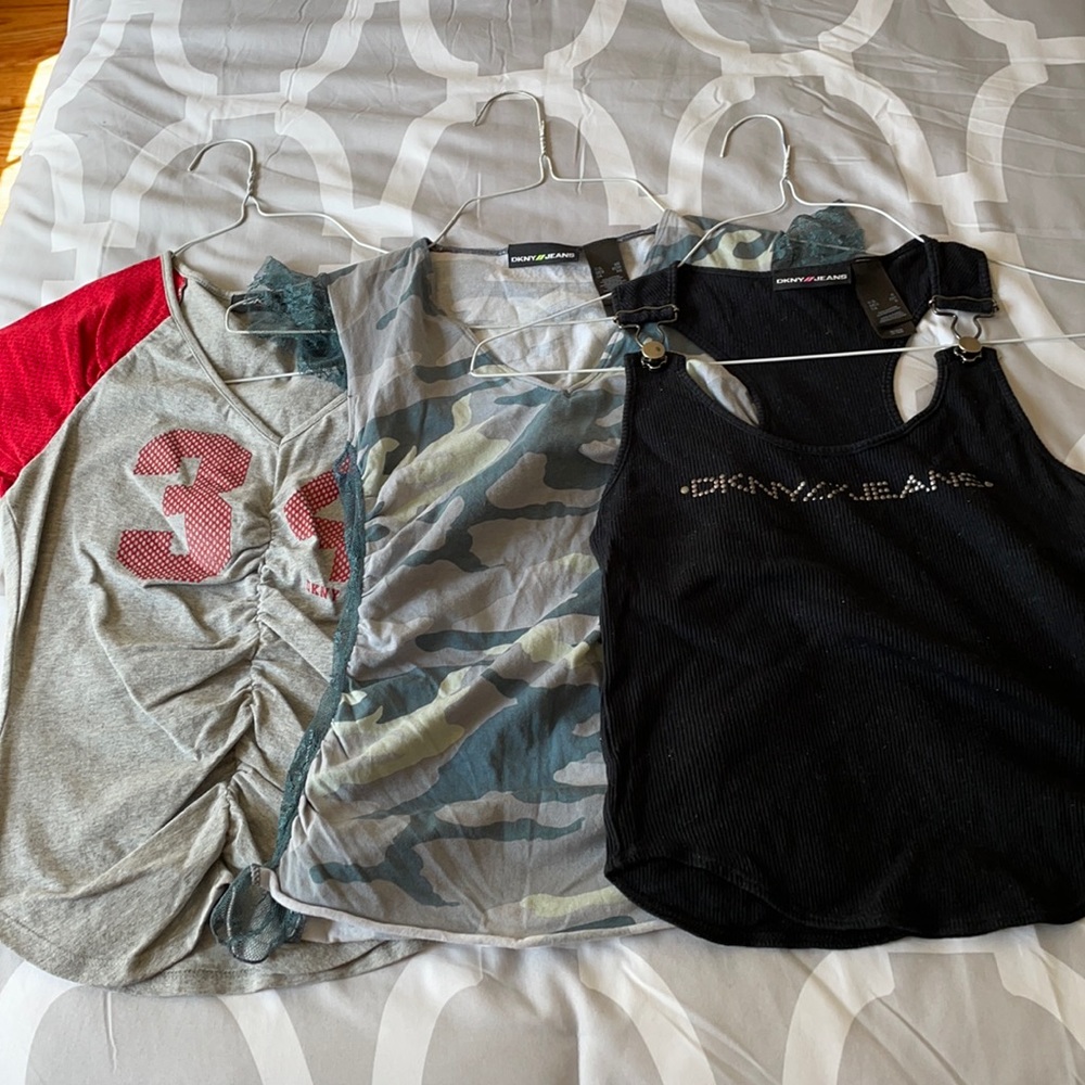 3 DKNY jeans shirts